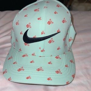 Nike golf unisex adjustable hat cap lobster green logo